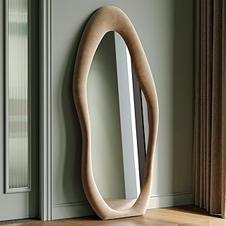 Wavy full length mirror