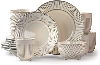 Cream stoneware dinnerware