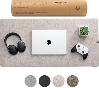 Neutral desk mat