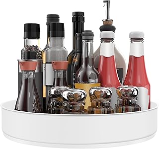 White lazy susan